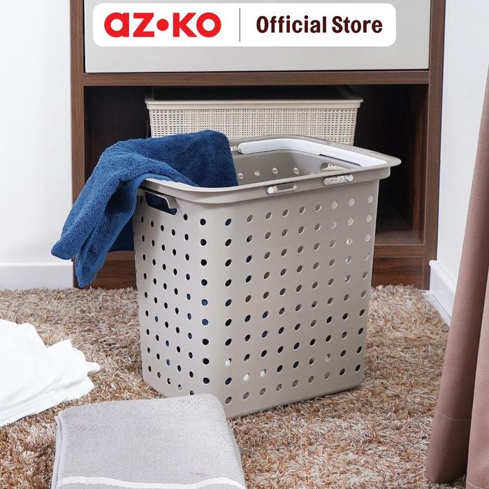 Gambar AZKO Stora Keranjang Laundry 42x31.5x38 cm - Krem Beige Keranjang Pakaian Tempat Baju Kotor Laundry Basket Keranjang Cucian Tempat Pakaian Kotor dari AZKO ID Kota Administrasi Jakarta Pusat Tokopedia