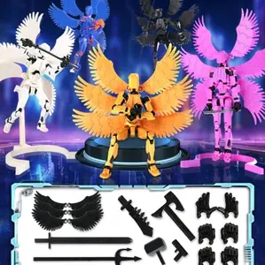 Action figure Titan Dummy 13 3D multi artikulasi lengkap dengan senjata