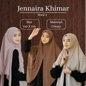 G.N.A.ID - Jennaira Khimar Zipper Versi ke 3 (130*130)