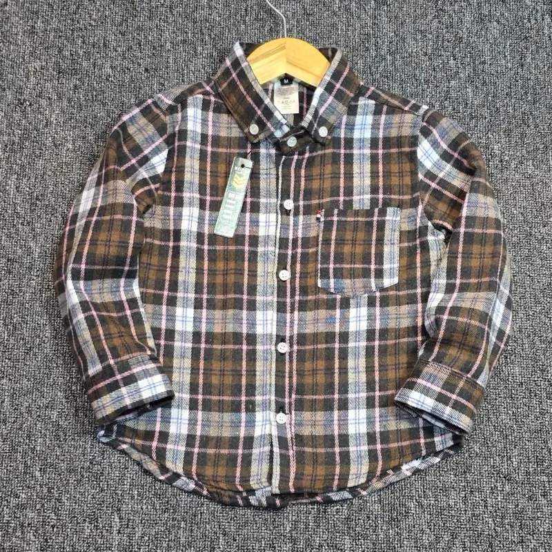 atasan kemeja flannel anak 3-11 tahun laki-laki dan perempuan Fashion anak bahan katun flannel import 4