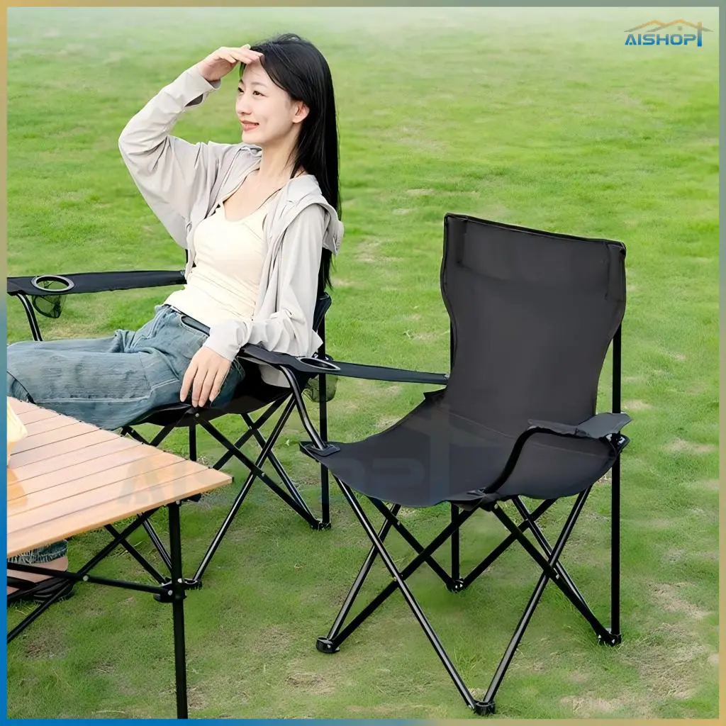 [SG Seller]Outdoor Folding Chair CampingAluminum Fishing BBQ Folding Portable Seat Stool foldable chair Portable Chair For Beach Picnic chairs camping chair
