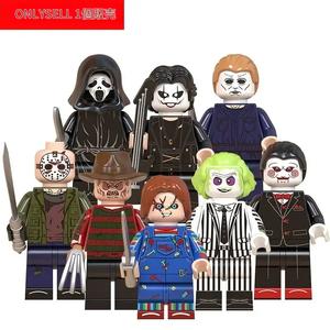 1個 ホラー映画「Day of the Dead」フィギュア ミニブロック ハロウィーン／クリスマス ギフト向け 子供・大人向け