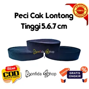 Songkok peci kopiah kopyah model cak lontong tinggi 5 cm,6 cm,7 cm hitam maroon biru hijau biru polos ukuran anak dan dewasa busana muslim fashion Motif
