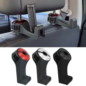 Headrest Mobil Hook 2 In 1 Aksesoris Interior Handphone Bracket Plastik Pemasangan Mudah