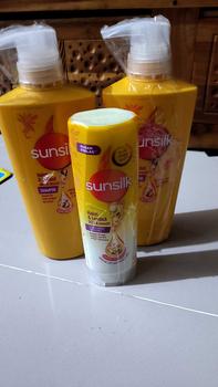 Product Review of [KESEMPATAN MENANG CATOKAN - BUY 2 GET 4] Sunsilk Shampoo Rambut Lembut Soft & Smooth Activ-Infusion Rambut 400ml Isi 2 from s**r 2
