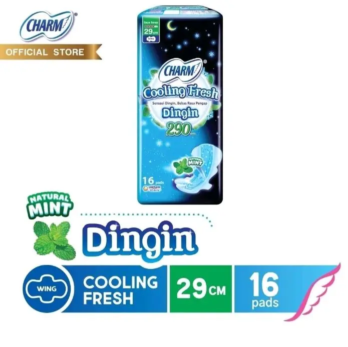CHARM Pembalut Cooling Fresh Night 29cm 16pads