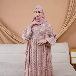 DRES MIDI OVERSIZE BAHAN  RAYON REMIUM LD 120 Cantik Nyaman Panjang||Gamis Wanita||Dress motif  Bunga Kain adem