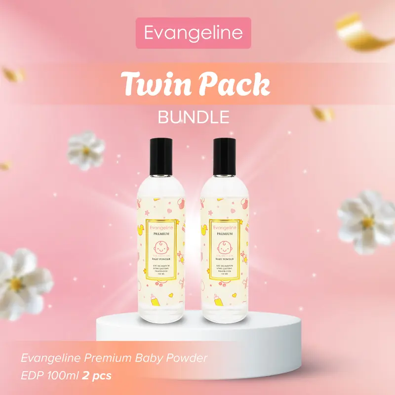 【GET 2 PCS】TWIN PACK BUNDLE  | Evangeline Eau De Parfum 100ML | Parfum Wanita Tahan Lama Long Lasting 2