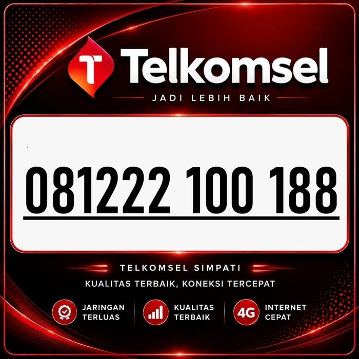 Gambar Nomor Cantik  081222 100 188 Telkomsel Simpati 4G 5G  slpn0526q dari basmallah PERDANA Kota Administrasi Jakarta Pusat Tokopedia