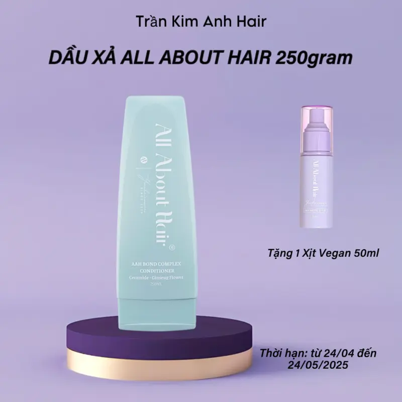 Dầu Xả Serum Ceramide All About Hair - Dung tích 250g - Nữ, Women ( Tặng Xịt Bitoin 50ml)
