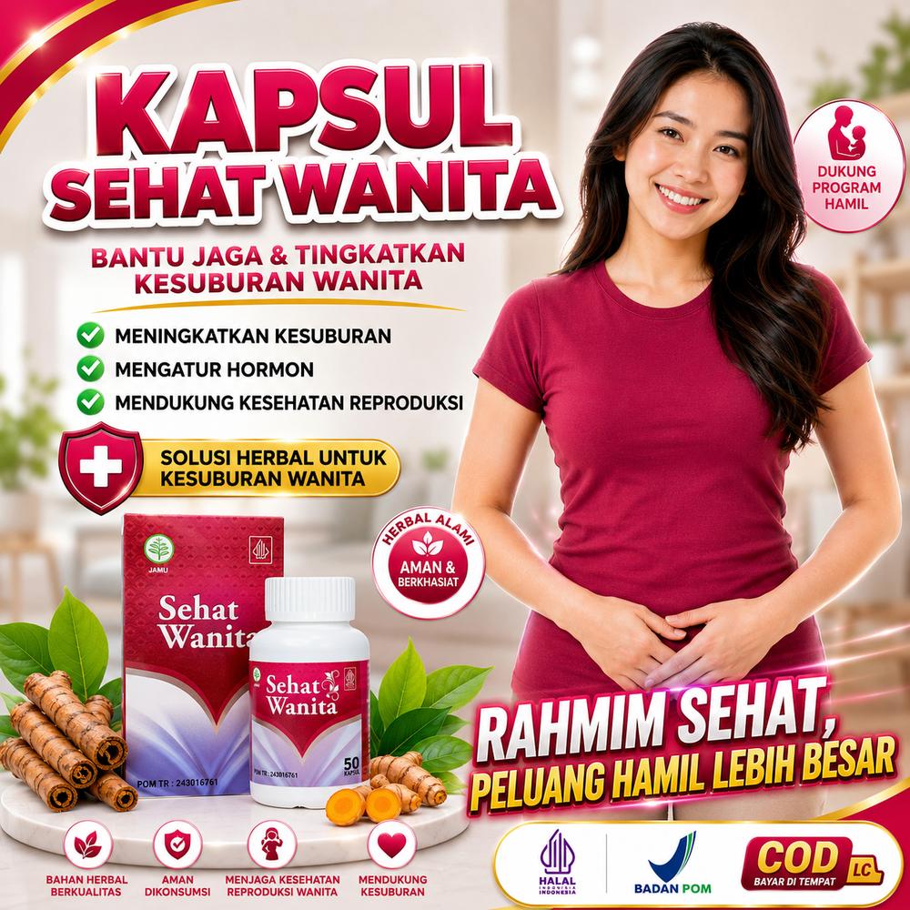 Sehat Wanita Original Untuk Kesuburan Wanita Pelancar Haid Keputihan Abnormal Haid Telat Kista Bartholin Kutil Kelamin Gatal Keputihan Bau Ovarium Bengkak Radang Panggul Khusus Masalah Kewanitaan Bisa