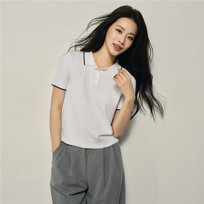 Gambar Giordano Women's (Online Exclusive) Korea Polo Pullover 0535659701 - Signature White, S dari Giordano Indonesia Kota Administrasi Jakarta Barat Tokopedia