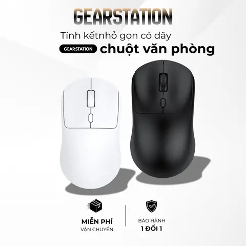 Chuột Máy Tính Không Dây Gaming GPW-281 Công Thái Học, 2 Chế Độ Kết Nối Bluetooth + Wireless 2.4G, Độ Nhạy Cao, Pin Trâu