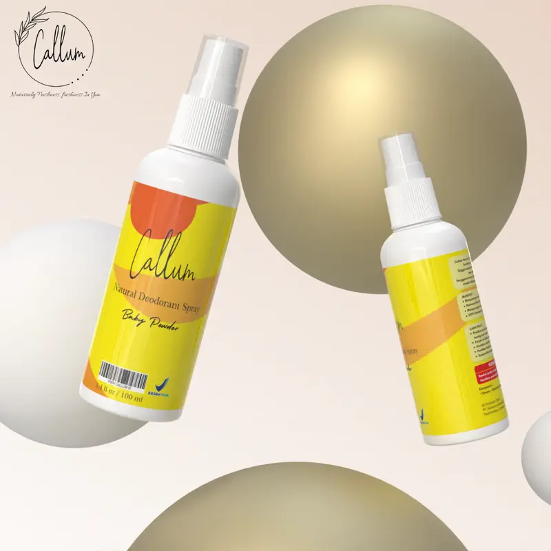 Callum - 1pcs Deodorant spray BabbyPowder tawas original Tanpa Aroma 4