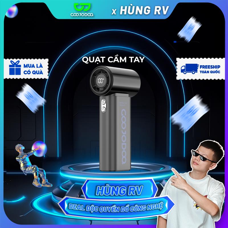 [GOOJODOQ* Hungrv] QUẠT MINI TURBO TỐC ĐỘ CAO 100 CẤP ĐỘ GIÓ 0