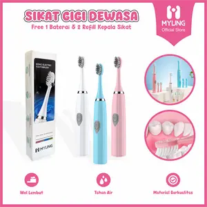 MYUNG Sikat Gigi Elektrik Dewasa Sonic Electric Tooth Brush Waterproof