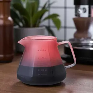 One Two Cups Teko Kopi Coffee Server Kaca 600ml - Presisi Seduh Kopi, Nyaman & Profesional