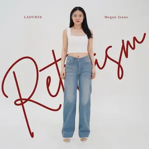 LADURES - Megan Mid Waist Rise Loose Pants - Celana Gombrong Baggy Barrel Jeans Denim Panjang Wanita