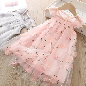 CHUBBI 45 Dress Gaun Anak Perempuan Pesta Bordir Bunga Tulle