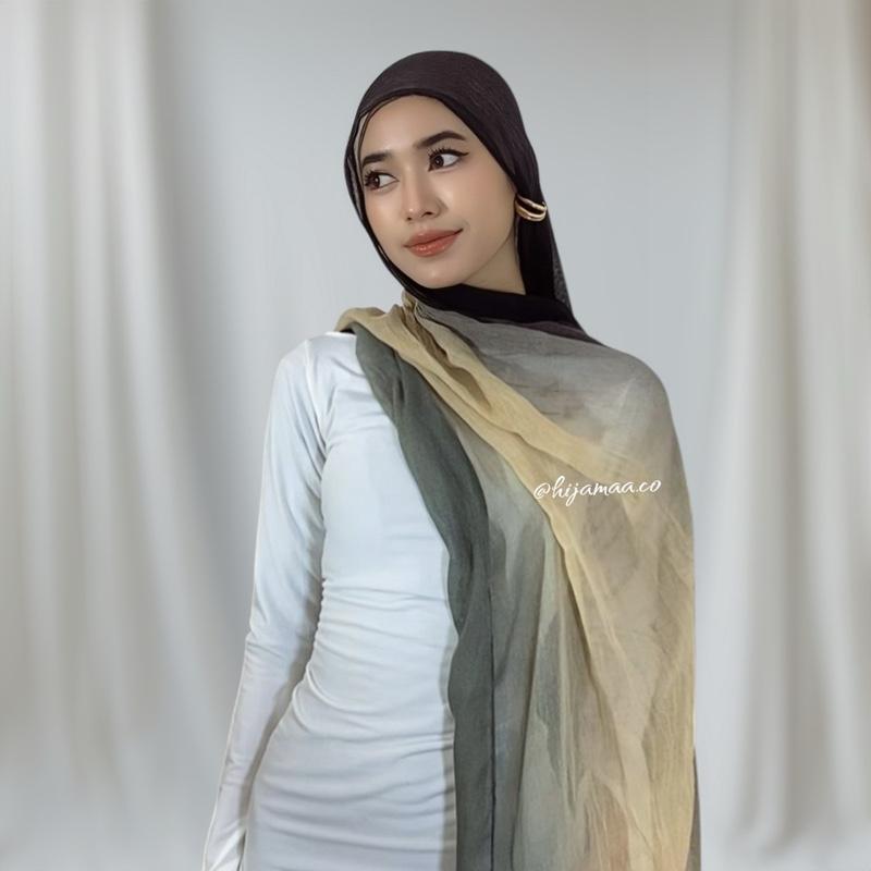 Pashmina Viscose Gradasi - Hijamaa Pashmina Viscose Gradasi - Hijamaa