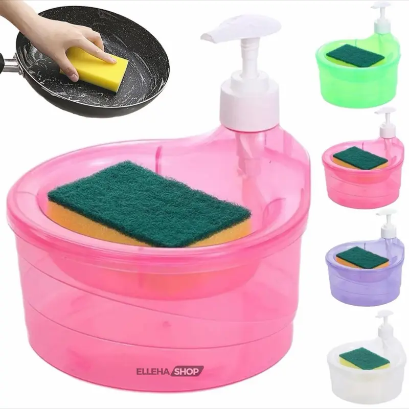 Hộp Đựng Xà Phòng Nước Rửa Chén bà tạo bọt thiết kế 2 trong 1 rất tiện lợi