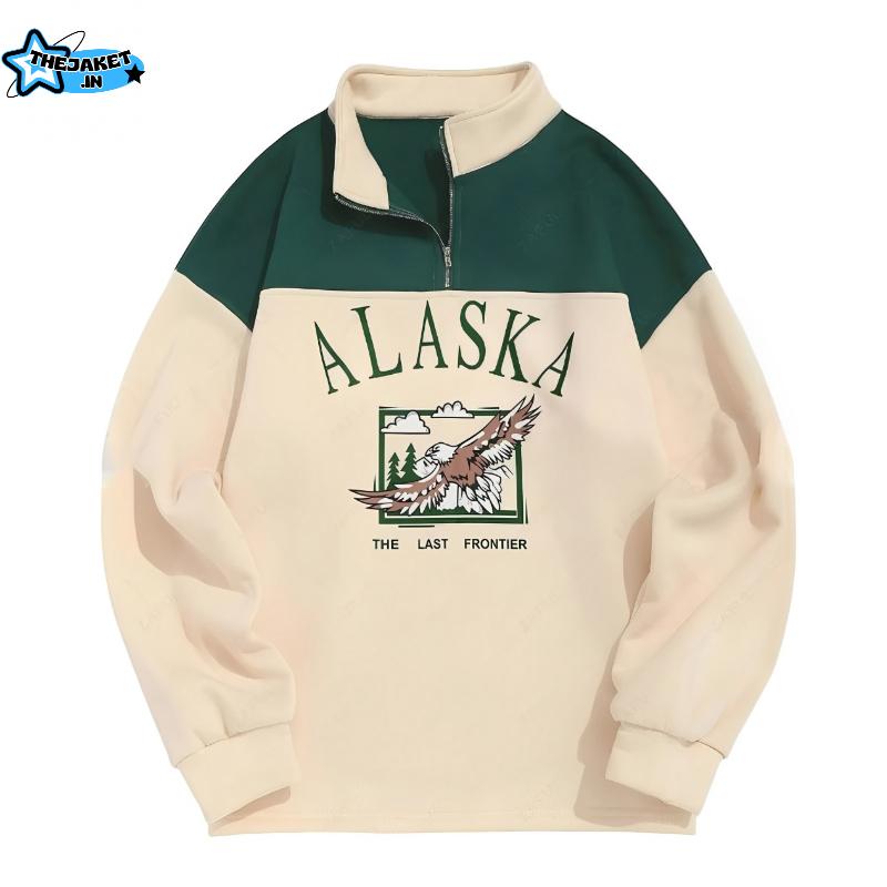 Product Introduction of (BISA COD) Sweater Halfzip Pria Fullprint Rubgy Vintage Unisex - Hoodie, Zipper - Tebal, Crewneck 1