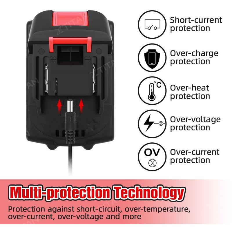 88V/388VF Cordless Drill Battery Rechargeable Lithium Li-Ion Battery/Angle Grinder/Electric Wrench/Car Washer/Chain saw 4