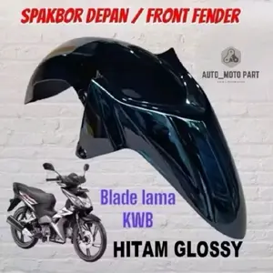 Slebor Selebor Sepakbor Spakbor Depan Honda Blade Lama/Old KWB Hitam Glossy Mirip Original Termurah Motorcycle