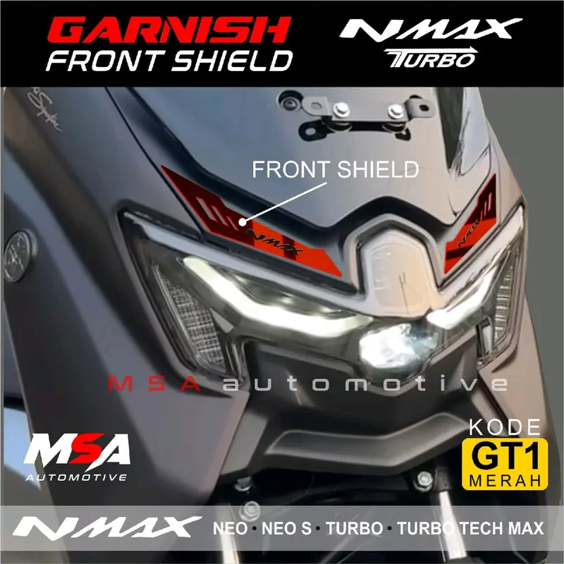 garnish motor aksesoris front shield nmax turbo Motor Motorcycle 1