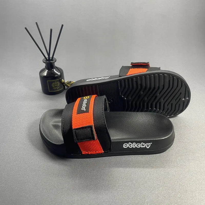 cowok Sandal slide anak sandal Slip ON Anak Dewasa Ukuran 26-43 Distro Premium Fashion Sendal Sandals & Flip Flops Synthetic rafathar selop Ujung Terbuka Tanpa Hak karet Rubber Ujung Bundar baim solobong 5