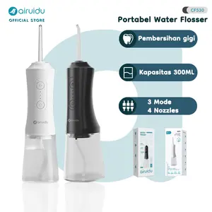 【Kapasitas besar】Airuidu CF530 Smart Electric Oral Irrigator Water Flosser Dental Gigi Oral Care Dental Scaler Teeth Portable Pengisian daya Tipe C dapat disesuaikan multi-level Mulut Pembersihan