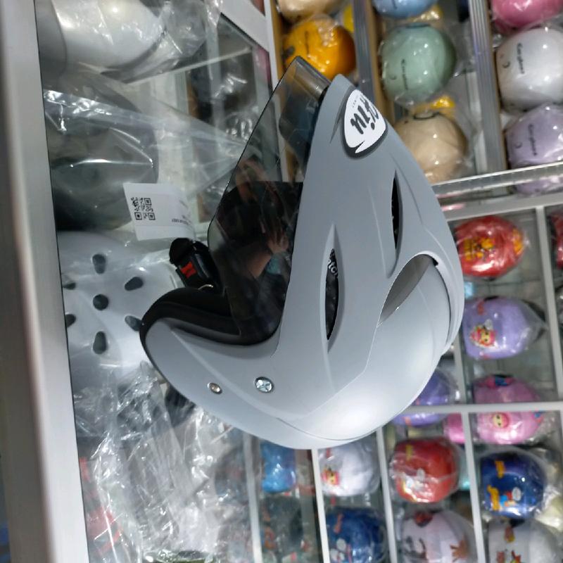 Helm HIU Nico R Solid Hitam Doff Original 7