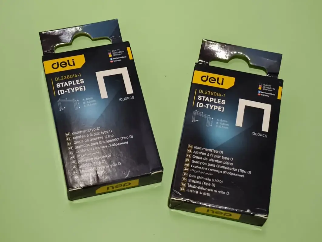ISI STAPLES U TIPE D 8mm DELI (EDL238014-1)