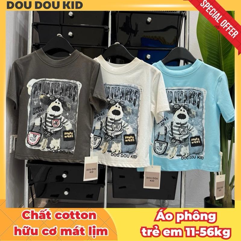 [ DEAL KHAI TRƯƠNG ] AP43 Áo Phông Trẻ Em 11-56kg,GẤU PANDA Chất Cotton Mát Mặc Mùa Hè