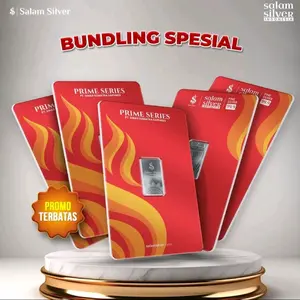 SALAM SILVER - PRIME SERIES - Bundling 1 gram (free logam mulia 0.001 gr)