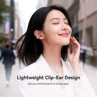 Gambar KIIP DTH27 OWS Open Ear Clip On Wearable Stereo Headset Bluetooth 6.0 TWS Wireless Earbuds Mirror Case Kaca - PINK dari Queen-id Kab. Tangerang 4 Tokopedia