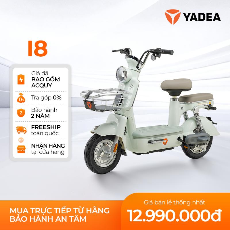  Xe Máy Điện YADEA i8 Nhỏ Gọn Lên Đến 70Km Một Lần Sạc - Bảo Hành 2 Năm 