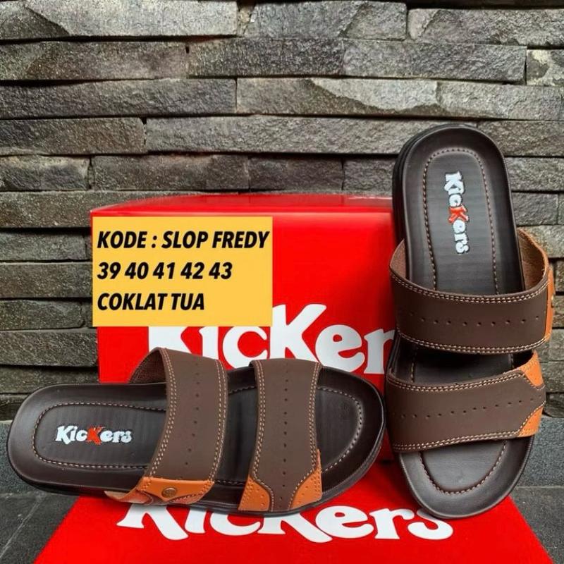 SANDAL PRIA SLOP KONDANGAN ORIGINAL KULIT ELEGAN FREDY 4