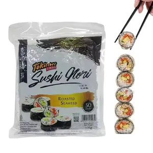 Tokinori Sushi Nori Roasted Seaweed 50 Sheets Lembar Halal untuk Makanan Jepang