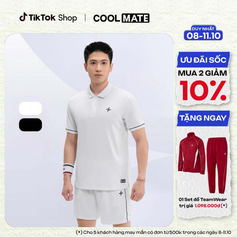 Áo Polo nam Pickleball Exdry thoáng khí - Drop 2 - Coolmate