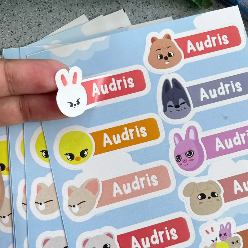 SKZOO Stray Kids Sticker nama WATERPROOF 1