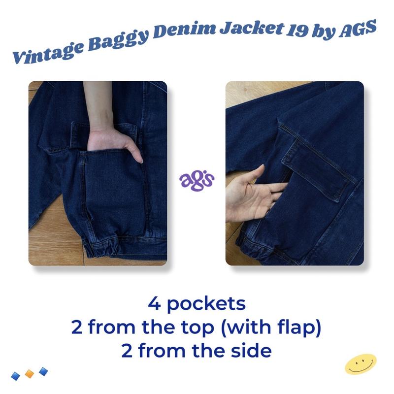 Vintage Baggy Denim Jacket 19 by AGS 6