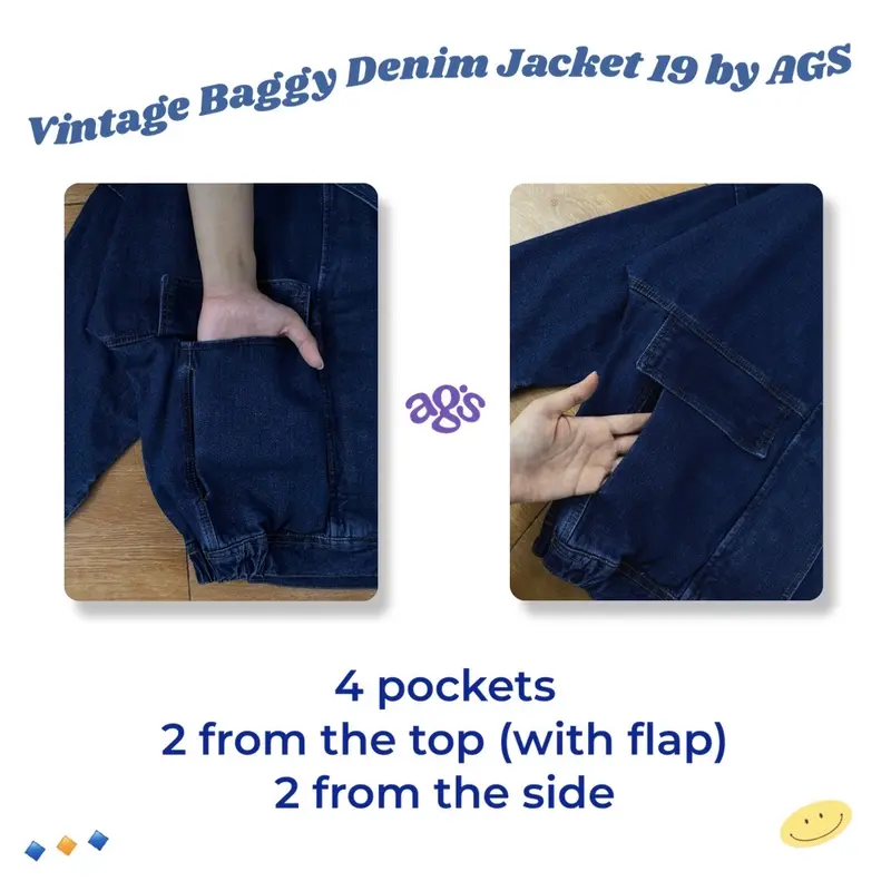 Vintage Baggy Denim Jacket 19 by AGS 6