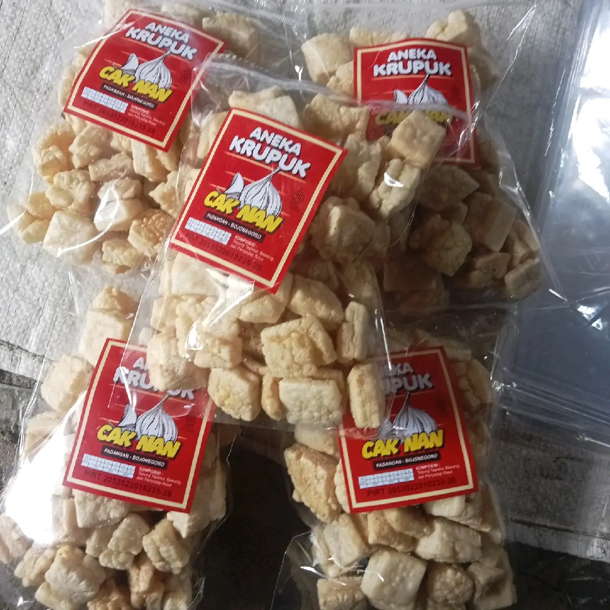 5pcs Krupuk Rambak Tahu original Cak Nan ecer 2.500