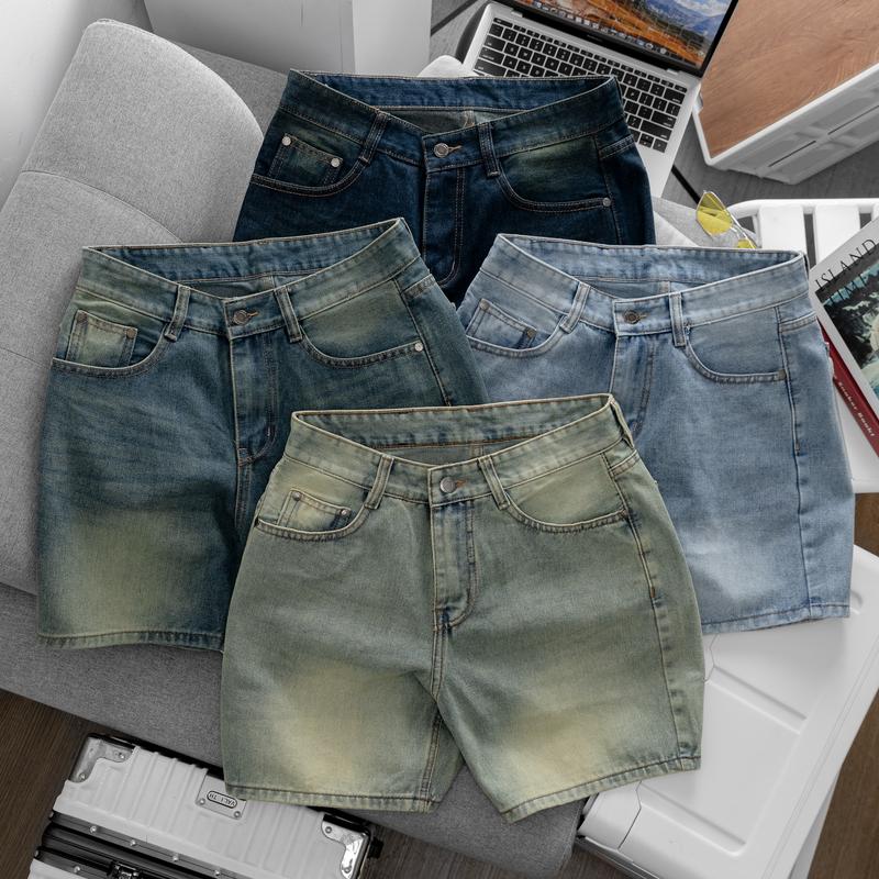 QUẦN SHORT JEAN ỐNG XUÔNG TRÊN GỐI ĐỦ MÀU TAMEN Menswear