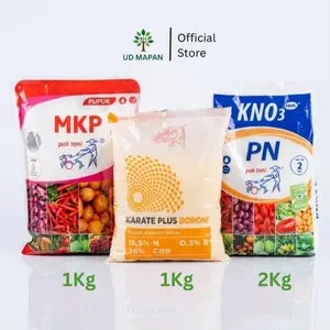 Paket Pupuk Generatif & Penguat Buah – MKP, KNO3, Karate Plus Boroni