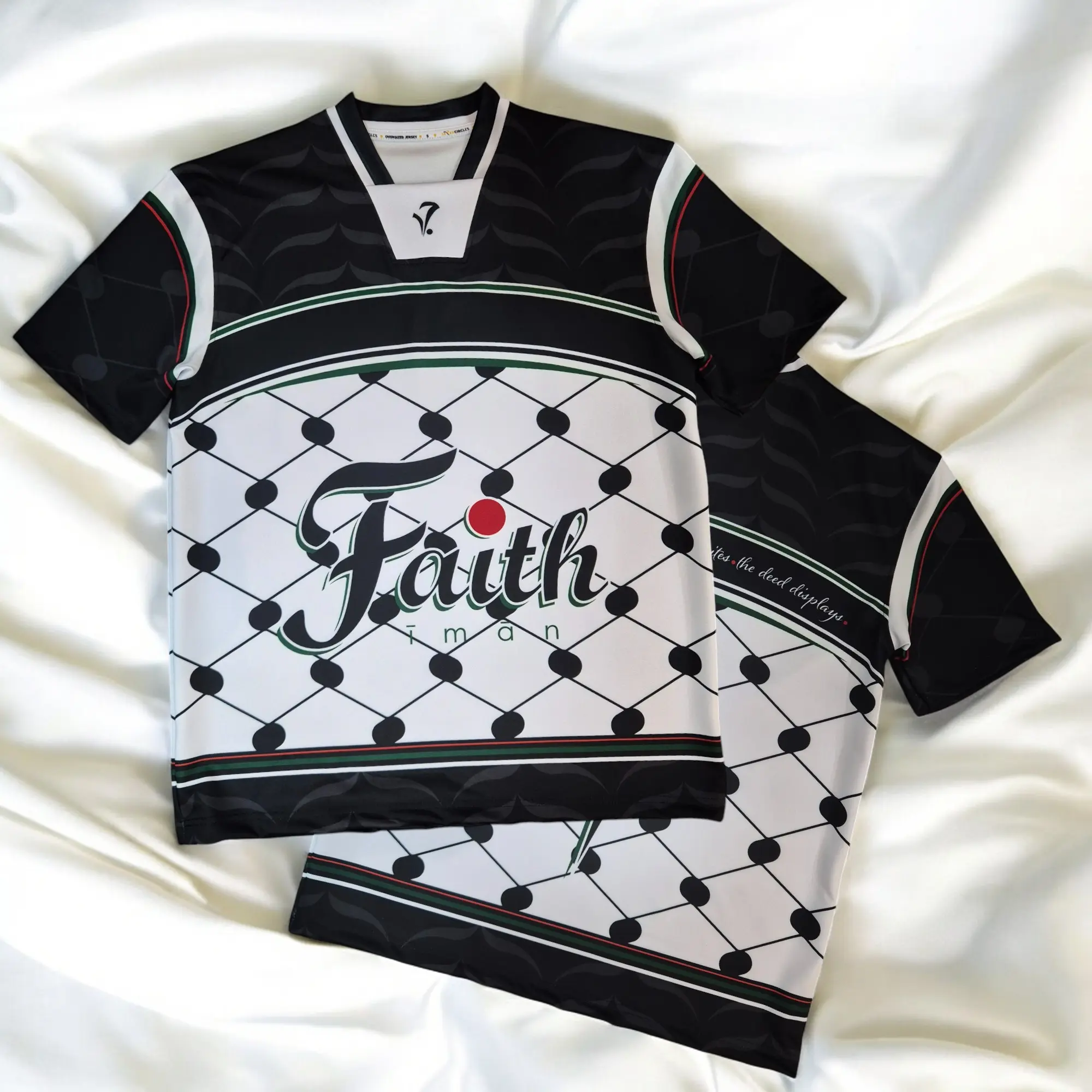 Oversized Jersey Collection - "The Black Keffiyeh"