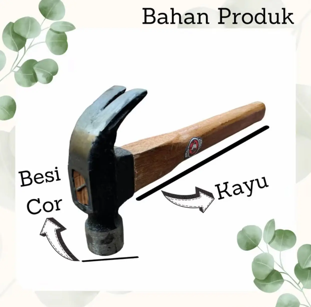 PALU KAMBING CONGKEL PAKU gagang kayu kualitas oke murah 0,25 oz
