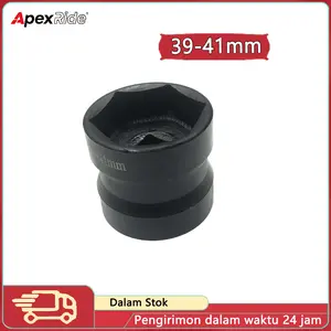 Mata Kunci Shock Baut Kopling Sok CVT Double Head Socket 39-41mm Impact Socket Coupling Double Mata Sok Kopling Pully Matic Soket Drive Kunci Membuka Mur Puly CVT