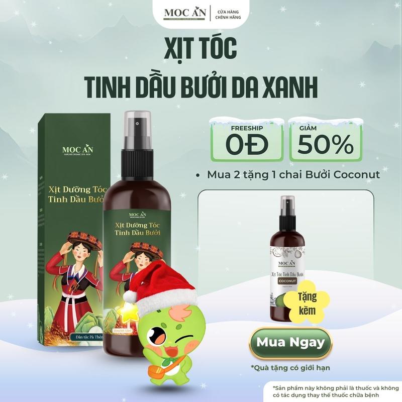 Xịt Tinh Dầu Vỏ Bưởi Da Xanh Mộc Ân Haircare 120ml Hỗ Trợ Giảm Rụng Mọc Tóc Chăm Sóc Tóc